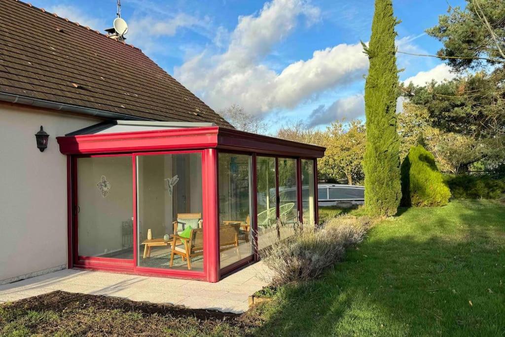 Gite 3 Etoiles Les Gourlines Avec Balneo, Veranda, Piscine Et Garage Avermes Eksteriør bilde