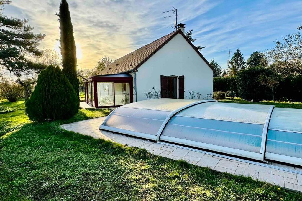 Gite 3 Etoiles Les Gourlines Avec Balneo, Veranda, Piscine Et Garage Avermes Eksteriør bilde