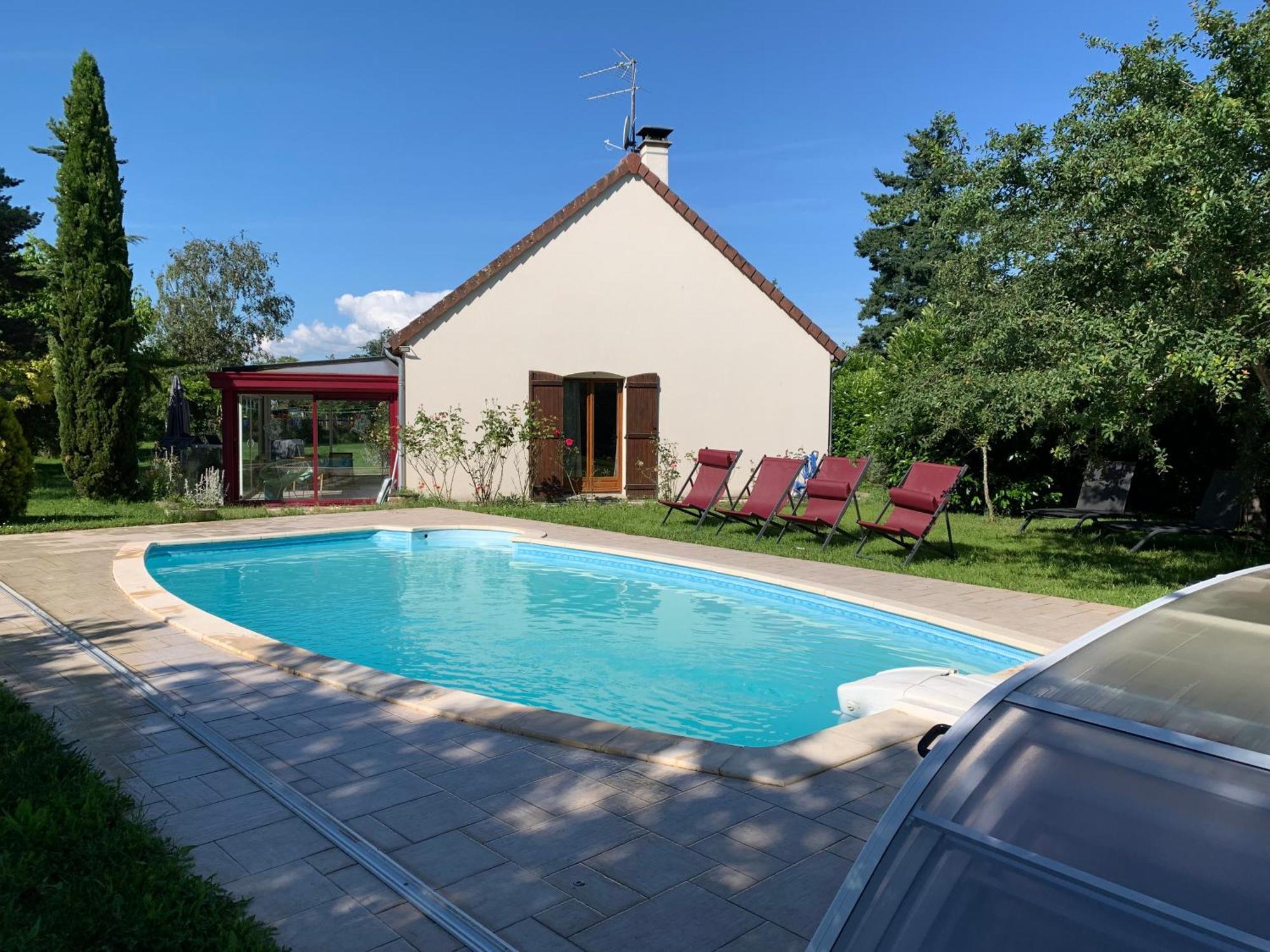 Gite 3 Etoiles Les Gourlines Avec Balneo, Veranda, Piscine Et Garage Avermes Eksteriør bilde